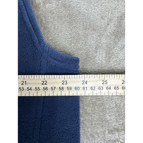 Columbia Men's Size L Fleece Vest Blue Polyester Zip Pockets Large - Picture 6 of 6
